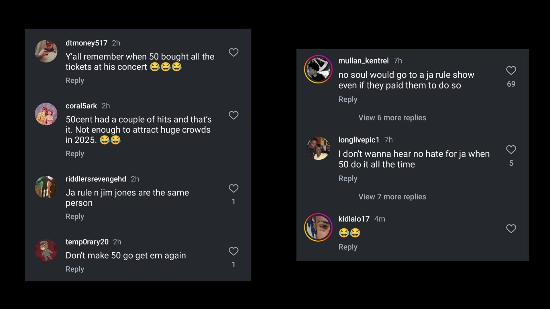 Online reactions (Images via Instagram/akademiks)